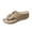 Khaki, variant on Women's Wedge Sandals Comfortable Casual Summer Flip Flops Lightweight Walking Platform Slides Dress Shoes Brown Size 8.5