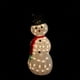 Northlight 48" Blanc Éclairé Bonhomme de Neige 3D avec Chapeau Haut Décor Extérieur de Noël – image 2 sur 3