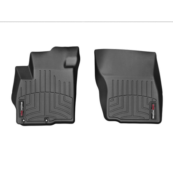 WeatherTech Custom Fit FloorLiners compatible with Mitsubishi Outlander Sport, Outlander - 1st Row (Driver & Passenger), Black
