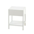 thumbnail image 6 of Glavbiku Modern Rattan Nightstand with Drawer,Metal Legs,Side Table for Bedroom,White,Adult, 6 of 13