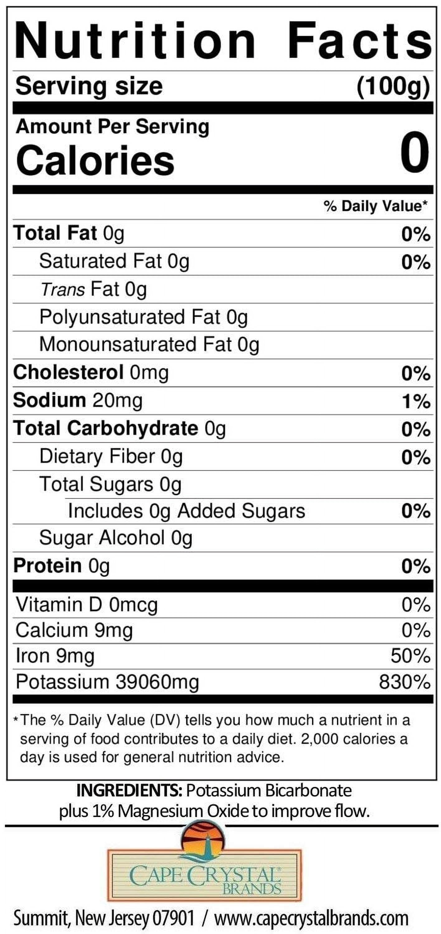 Potassium Bicarbonate - Baking Soda Substitute (2-oz.)