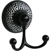 Elegant Home Fashions Hw3002 Hammer- Towel Double Hook- Matt Black
