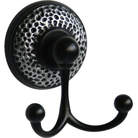Elegant Home Fashions Hw3002 Hammer- Towel Double Hook- Matt Black