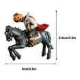 thumbnail image 3 of Mikilon Halloween Ornaments, Halloween Horror Headless Pumpkin Rider Pendant Stereoscopic Resin Crafts Innovative Garden Car Decoration Pendant, A, 3 of 6
