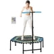 thumbnail image 1 of GETHFSA 45” Rebounder Trampoline with LED Light, Indoor Fitness Trampoline with Adjustable Handle, Bungee Cord Exercise Trampoline for Adults, Blue, 1 of 11