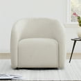 thumbnail image 2 of CHITA Swivel Accent Chairs, Modern Upholstered Fabric Arm Chair for Living Room Bedroom, Cream, 2 of 14
