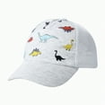 thumbnail image 4 of KPOPLK Toddler Baseball Cap Baby Cap Sun hat Print Dinosaur Pattern and Solid Color hat Kids boy Girl(0-1 Years,White), 4 of 4