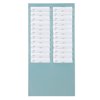 Time Card Rack, 24 Pocket Wall Mounted Time Card Holder, Time Card Organizer for Attendance Recorder Punch Time Offices Warehouses Factories. 16.33 x 8.26in