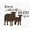 Chocolate Brown, variant on Home is Where The Herd is Sheep Wall Decals Vinyl Stickers Farmhouse Decor 23x19-Inch Chocolate