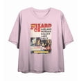 thumbnail image 4 of Wizard Of Oz Distressed Movie Cast Poster Women's Pink Crew Neck Short Sleeve Crop Tee-Medium, 4 of 5