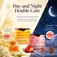 thumbnail image 5 of MODANU 3 Pcs Bee Lip Balm Honey Pot, Honey & Strawberry & Watermelon Mask Overnight Propolis Moisturizing Lip Balm with Stick, Hydrating Repair Lip Sleeping Mask, Prevention Dry and Cracked, 5 of 5