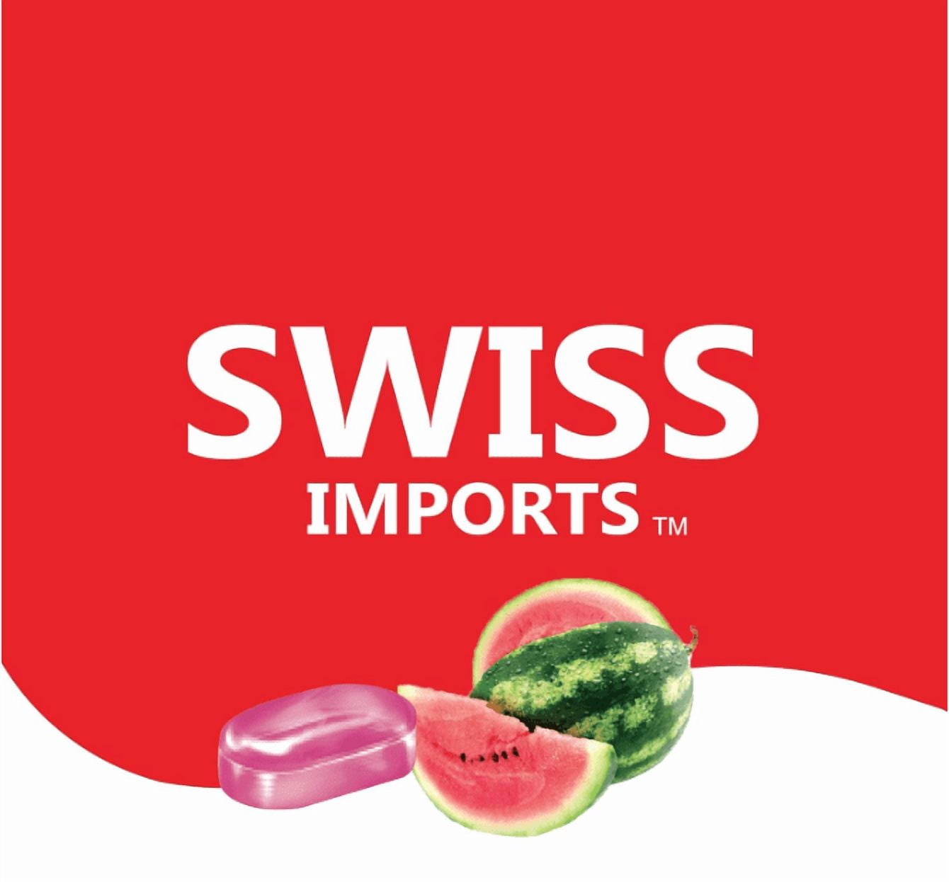 Swiss Imports Sugar Free Bonbons Hard Candy Drops, Watermelon, 1.4 oz/40g Box, 9 Pack