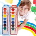 thumbnail image 1 of Heart-Shaped Watercolor Paint Set for Kids - 8 Color Square Box with Brush, Perfect for Beginners, Travel & Art Projects, 1 of 8
