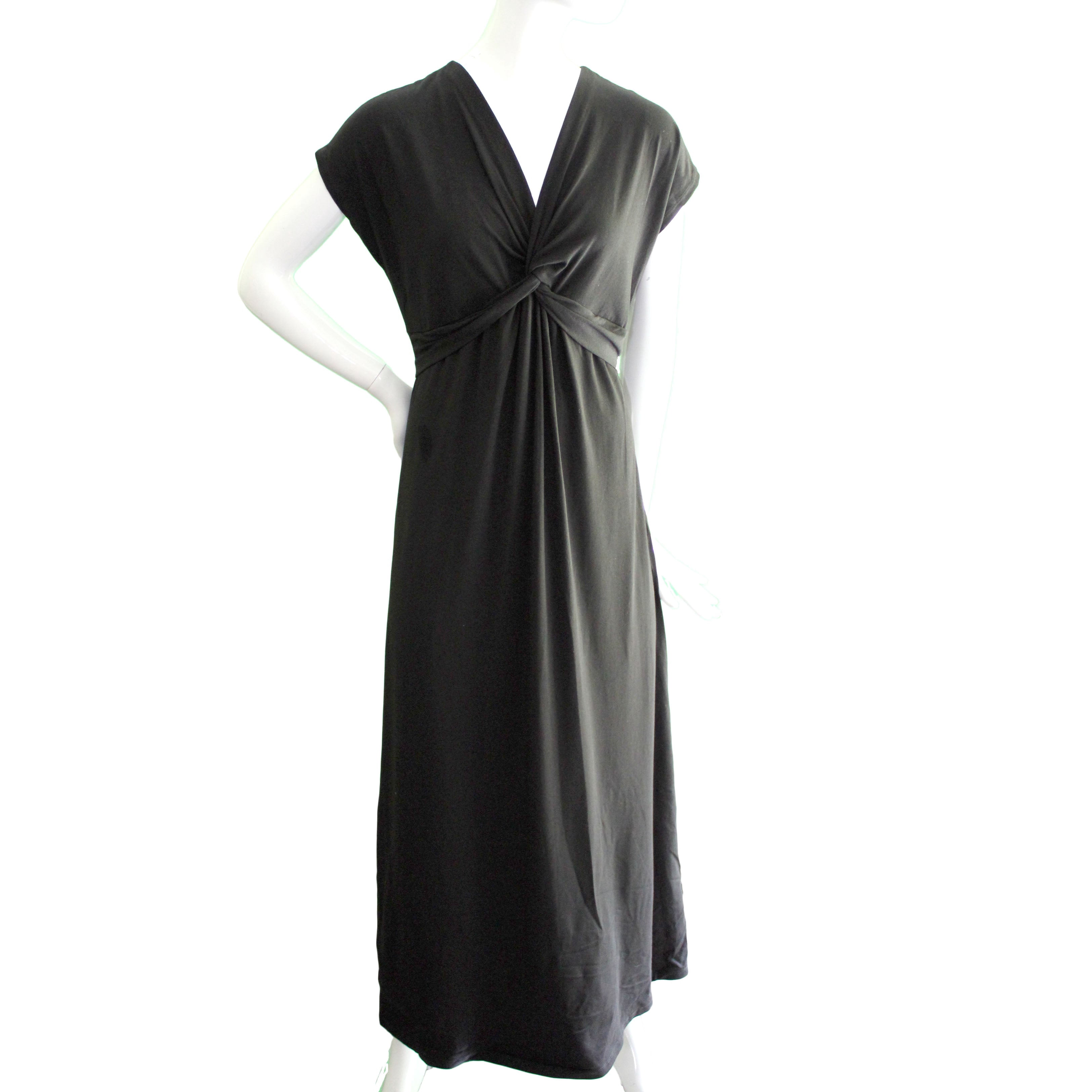 Petite Cap Sleeve Maxi Dress, Black 