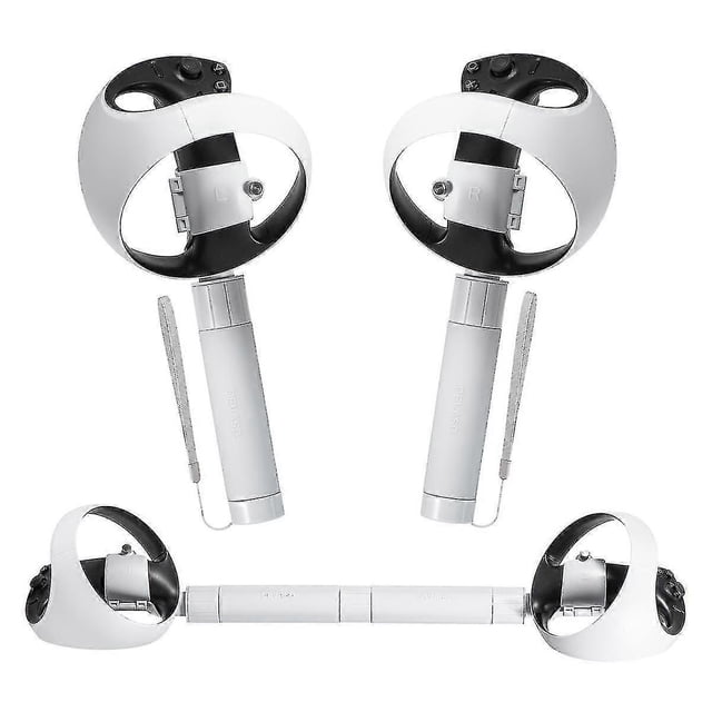 Mandos VR con mango largo doble para PSVR2, espada, tenis, juegos de mesa, golf, agarre para jugar Beat Saber y accesorios.