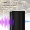 thumbnail image 7 of 2 Pcs Acoustic Wood Wall Panels, 46.45" x 23.81" Wood Slat Soundproof Wall Panel Interior Acoustic Decorative Wood Panels, Wall Decoration Interior Wall Decor for Noise Reduction, Dark Oak, 7 of 7