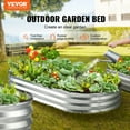 thumbnail image 2 of Maceta de jardín elevada VEVOR galvanizada 48,2 x 24,6 x 11 pulgadas Color plata, 2 of 9