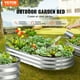 thumbnail image 2 of Maceta de jardín elevada VEVOR galvanizada 48,2 x 24,6 x 11 pulgadas Color plata, 2 of 9