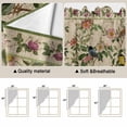 thumbnail image 5 of Beige Spring Floral Swag Curtains for Kitchen/Bedroom/Living Room, Elegant Pastoral Flowers Birds Watercolor Scalloped Curtains 63 Inch Long, Window Swag Topper Curtains Valances 2 Panels Set 36"x63", 5 of 8