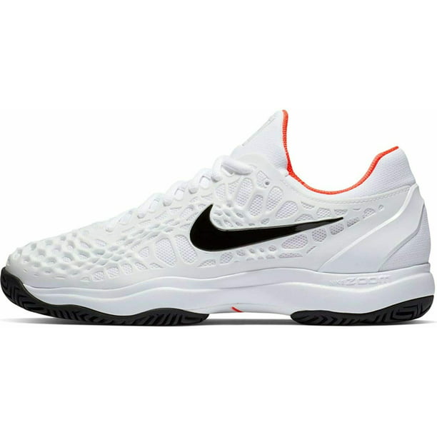 Nike Air Zoom Cage 3 HC White/Black/Crimson Men's Tennis Shoes Size 9.5