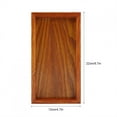thumbnail image 2 of Domqga Higoodz Rectangle Wooden Tea Tray Serving Table Plate Snacks Food Storage Dish for Hotel Home, 2 of 7