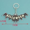 thumbnail image 4 of halloween keychain Bat Pumpkin Spectre Reaper Keyring 3D Silicone Halloween Key Chains Car Key Accessory for Men Holiday Party, 4 of 4