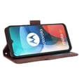 thumbnail image 5 of Case for Motorola MOTO E7 Cover Adjustable Detachable Card Holder Magnetic closure Leather Wallet Case - Brown, 5 of 5
