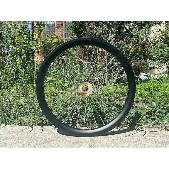 CDHPOWER 20" Rear Bike Rim Wheel Double Wall 10G 36 Spoke Wheel & 22T Flywheel Road Bicycle