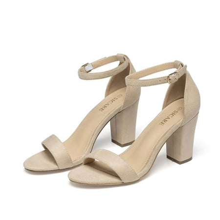 

Kayannuo High Heel Sandals Clearance Summer Womens Sandals Women s Fashion High Heels Shoes Open Toe Solid Color Casual Comfortable High-heel Sandals High Heels for Women Homecoming Gifts