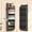 Dark Gray, variant on Norcho Overdoor Organizer, Clear Window+4 Pockets, Anti-Tilt 40lb, 5 Sections, Beige- Pantry, Nursery, Bathroom, Bedroom, Dorm