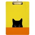 thumbnail image 1 of FMSHPON Black Cat Clipboard Hardboard Wood Nursing Clip Board and Pull for Standard A4 Letter 13x9 inches, 1 of 7