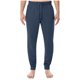 thumbnail image 2 of Pantalones largos para hombre, color liso, con bolsillos, cremallera, cintura elástica, de poliéster, 2 of 6