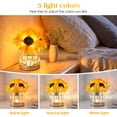thumbnail image 3 of Lámpara de flores AMWGIMI Sunflowers, luz nocturna táctil recargable, 3 of 7