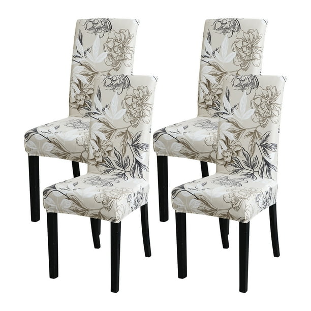 IROOM Chair Covers for Dining Room Set of 4,Stretch Kitchen Chair