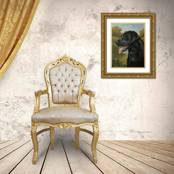 Silver, John 25x32 Gold Ornate Wood Framed with Double Matting