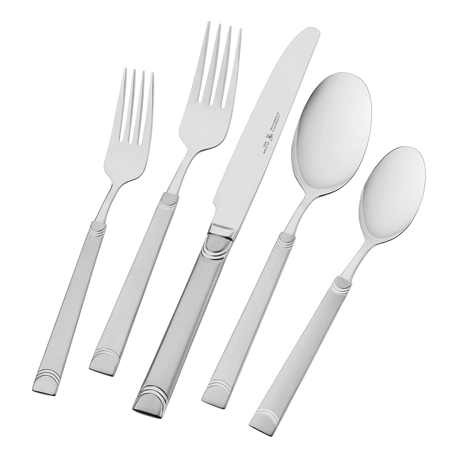 J.A. Henckels International LANI Stainless Steel Flatware Set - Glossy Finish, 18/10