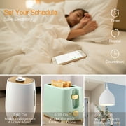 2 Pack Smart Plugs Wi-Fi Outlet Work with Alexa/Google Home/Smart Life Timer ON/Off Plug Schedule Built-in App Mini Wireless Socket No Hub Required