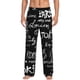 thumbnail image 1 of Fotbe Travel The World Pantalones de Pijama para Hombre, Pantalones de Dormir, Pantalones de Casa con Cintura Ajustable y Bolsillos-Large, 1 of 6