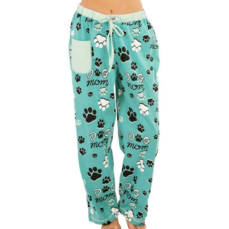 LazyOne Pajamas for Women, Cute Pajama Pants and Top Separates, Dog Mom,  X-small
