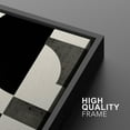 thumbnail image 5 of IDEA4WALL Framed Canvas Print Wall Art Minimalist Black And White Abstract Collage Illustrations Geometric Splicing Graphics Modern Art Bohemian Artwork for Home Decor - 16"x24" Black, 5 of 5