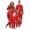 Christmas 01, variant on Onlypjs Family Matching Christmas Pajamas – Red Hooded One-Piece Holiday Sleepwear with Festive Cartoon Prints for Women, Men, Couples