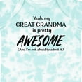 thumbnail image 4 of Inktastic Yeah My Great Grandma is Pretty Awesome Boys or Girls Baby Bodysuit, 4 of 5