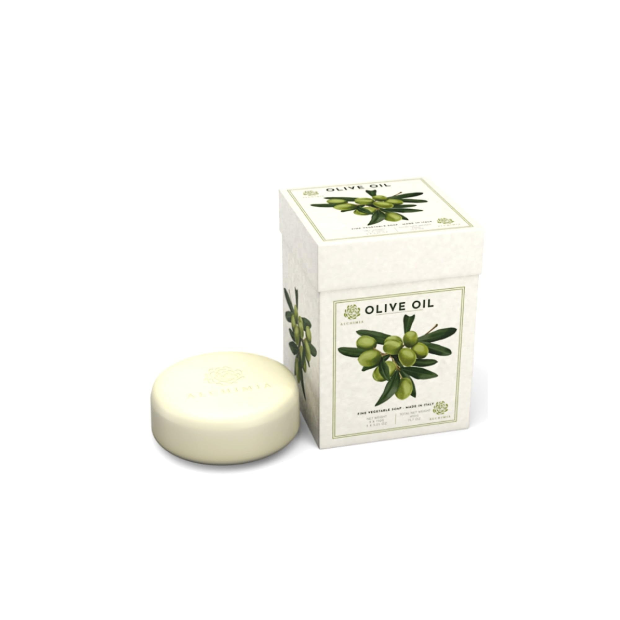 Alchimia Gift Box Set of 3 x 5.25 Oz Luxury Vegetable Soap Bar