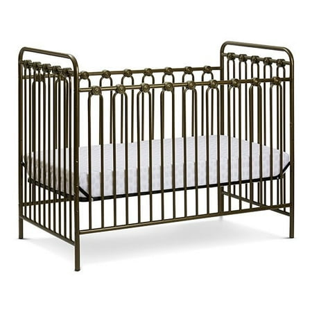 Napa 3 In 1 Convertible Full Sized Metal Crib In Golden Nugget