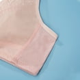 thumbnail image 6 of Lovskoo Women's Bra Lace Full Coverage Front Closure Posture Back Unpadded Wireless Comfortable Breathable Support Bra Pink, 6 of 7