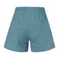 thumbnail image 6 of QINGFSAP Plus Size Womens Summer Shorts Elastic Drawstring Waist with Pockets Cuffed Hem Casual Lounge Bottoms, 6 of 6