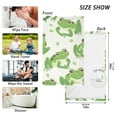 thumbnail image 2 of Cute Cartoon Green Frogs Cotton Face Towels Absorbent Hand Towel Soft Bathroom Towel for Kitchen Hotel Decoration, 2 of 7