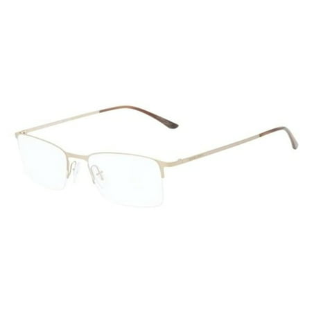 Giorgio Armani AR5010 3038 Gold Semi Rimless Rectangular Eyeglasses Frames
