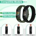 thumbnail image 5 of KBYKO 3 Pack Nylon Bands Compatible with Charge 6 Bands/Charge 5 Bands, Soft Adjustable Breathable Strap Replacement Wristband for Women Men, 5 of 7