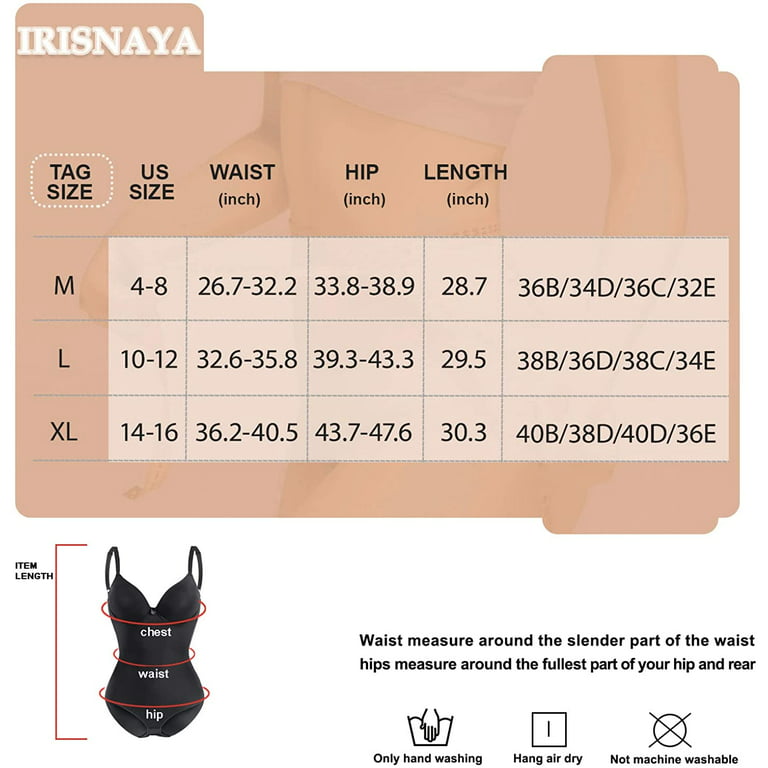 Nebility Smooth Shapewear Bodysuit Waist Trainer for Women Tummy Control  Seamless Body Shaper with Built In Bra Jumpsuit Tops(Black,XL)